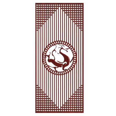 新中式古典花格龙