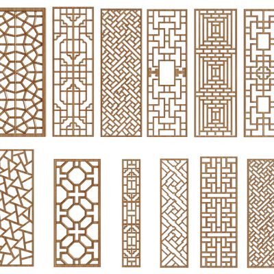 新中式隔断组合