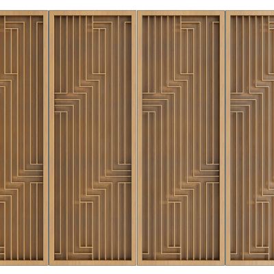 现代新中式屏风