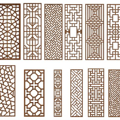 新中式隔断组合