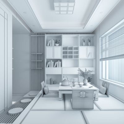 日式榻榻米卧室