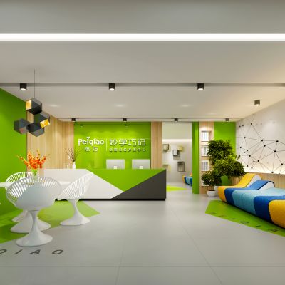 幼儿园早教教育大厅前台