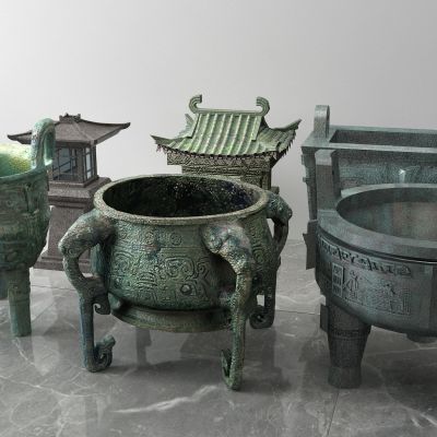 青铜鼎，香炉