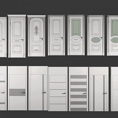 现代简欧玻璃门