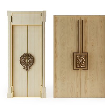 中式双开门