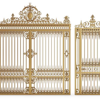 欧式铁艺雕花铁大门
