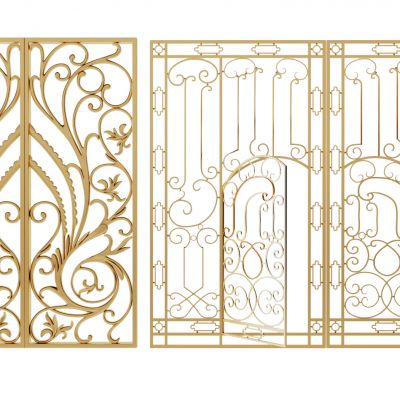 欧式铁艺雕花大门