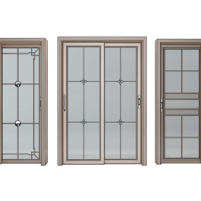 现代实木推拉门合