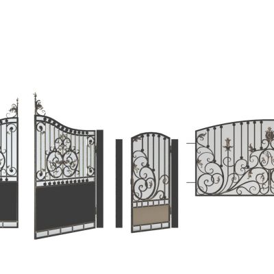欧式铁艺门组合