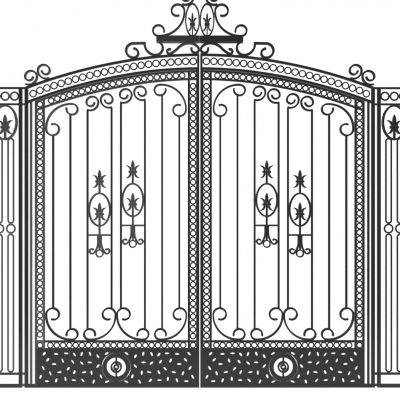 欧式铁艺金属大门