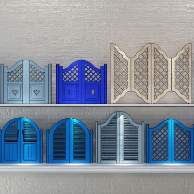 地中海田园风格牛仔门