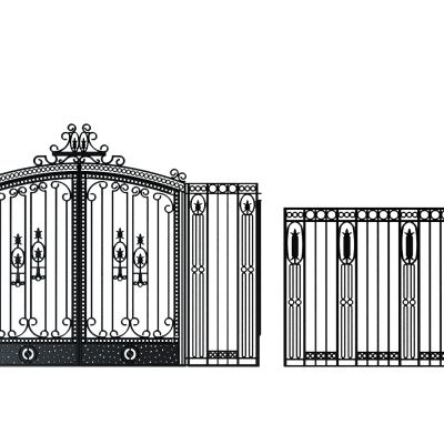 现代欧式铁艺大门