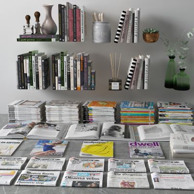 书籍，杂志，报纸，摆件