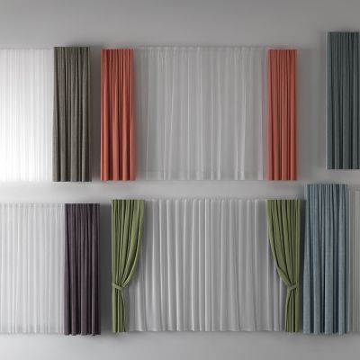 窗帘，纱帘，双层帘