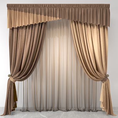 窗帘，纱帘，双层帘