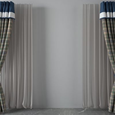 窗帘，纱帘，双层帘