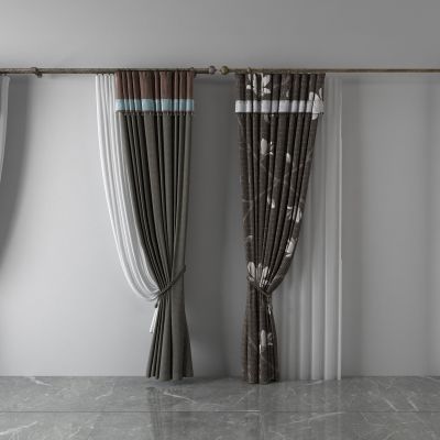 窗帘，纱帘，双层帘