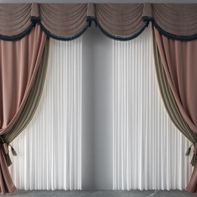 窗帘，纱帘，双层帘