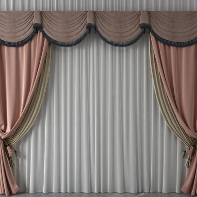 窗帘，纱帘，双层帘