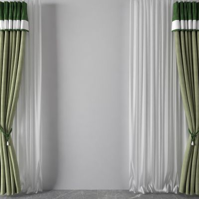 窗帘，纱帘，双层帘