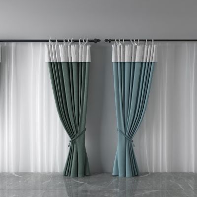 窗帘，纱帘，双层帘