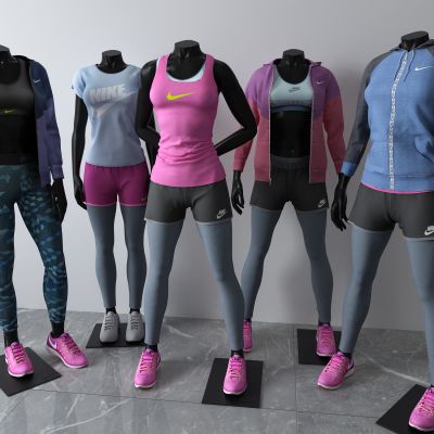 模特，衣服，衣架，橱窗