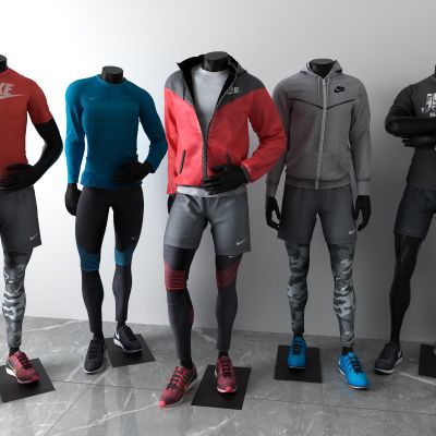 模特，衣服，衣架，橱窗