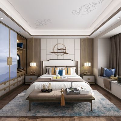 新中式卧室