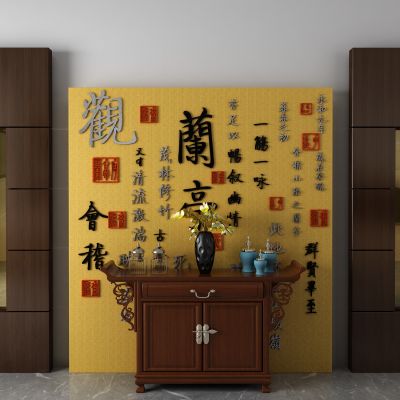 背景墙，端景台