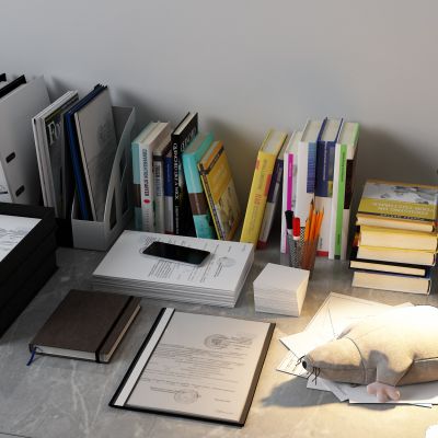 文件夹，书籍，纸