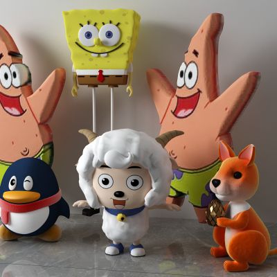 玩具，喜洋洋,QQ,海绵宝宝3D模型