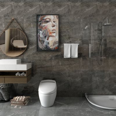 台盆，洗面盆，镜子，毛巾架，花洒，淋浴房