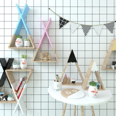 三角墙饰置物架