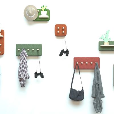 软包墙饰置物架