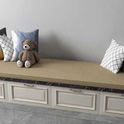 飘窗，窗台石，抱枕