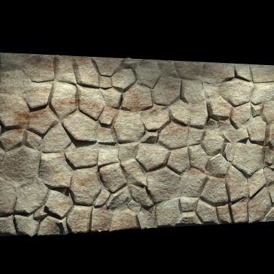 凹凸石头背景墙