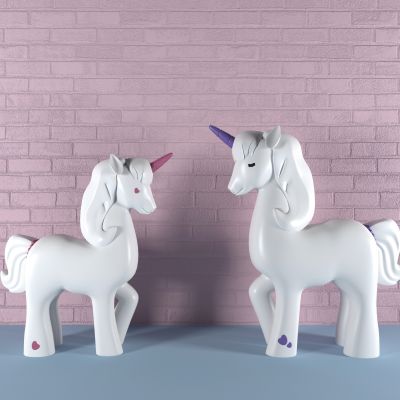 独角兽摆件