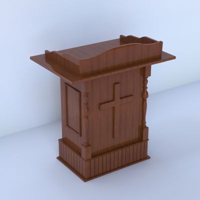 中式木质演讲台