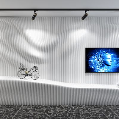 曲线电视背景墙