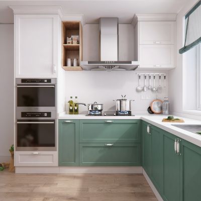 北欧厨房 橱柜 厨房电器 厨房用品 油烟机 灶具 蒸箱 烤箱 冰箱