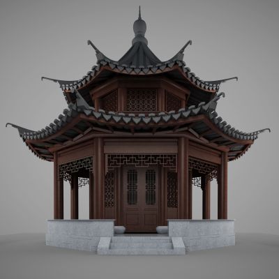 中国古建筑古建筑八角亭