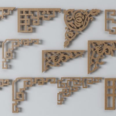 雕花，屏风，构件