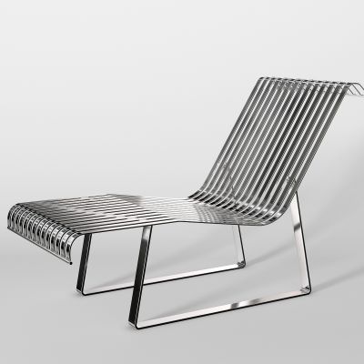 现代金属躺椅