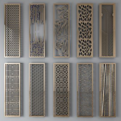 屏风，隔断，格栅