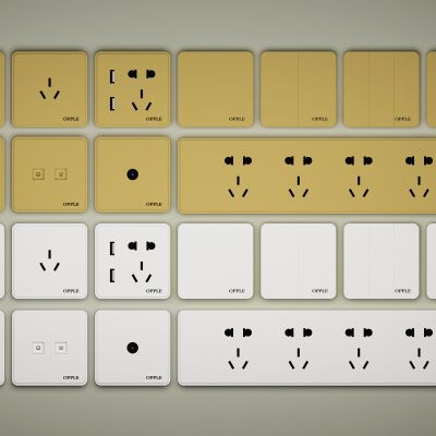 现代开关插座面板插板组合