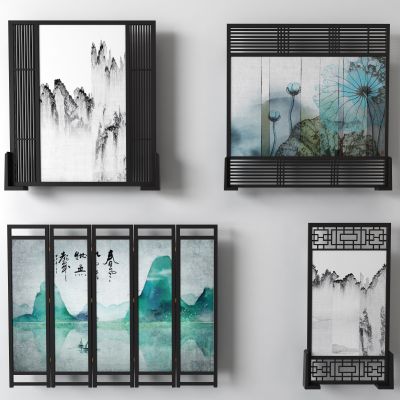 隔断，屏风，格栅