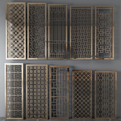 屏风，隔断，格栅