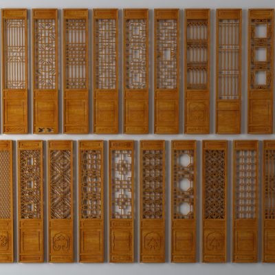 隔断，屏风，格栅