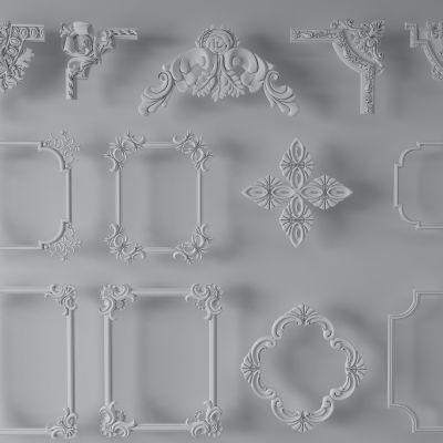 雕花，石膏，石膏线