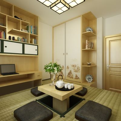 新中式榻榻米卧室